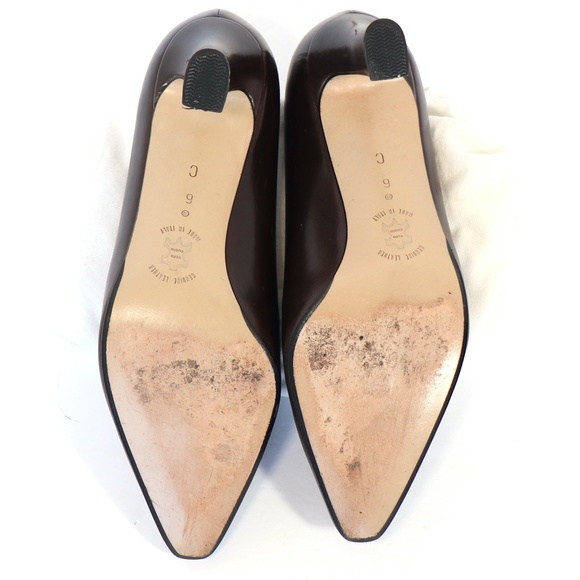 Vintage mid-heel Amalfi 'Vania' pumps in 'Coffee' - Picture 3 of 10